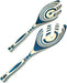 Island Bamboo Pakkawood Salad & Pasta Servers Blue 30CM - Bear Country Kitchen
