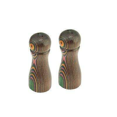 Island Bamboo Pakkawood Salt and Pepper Set - Rainbow - Bear Country Kitchen