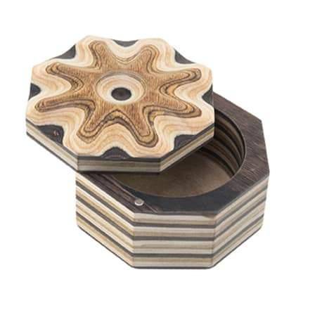 Island Bamboo Pakkawood Salt Cellar - Natural - Bear Country Kitchen