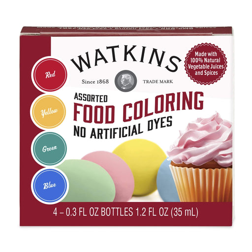 Watkins Assorted Food Coloring Set Of 4 - Bear Country Kitchen