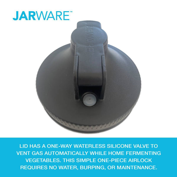 Jarware Multi-Purpose Mason Jar Lids Set Of 2 Black - Bear Country Kitchen