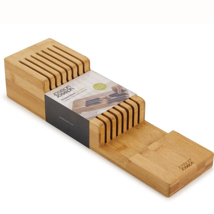 JosephJoseph Bamboo Drawer Store Knife Organizer - Bear Country Kitchen