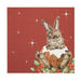 Wrendale Luncheon Napkins Merry Little Christmas (Rabbit) - Bear Country Kitchen