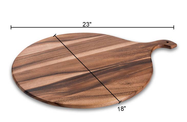 Kalmar Home Extra Large Round Acacia Charcuterie Board - Bear Country Kitchen