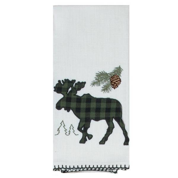 Kay Dee Designs Applique Tea Towel - Woodland Moose - Bear Country Kitchen