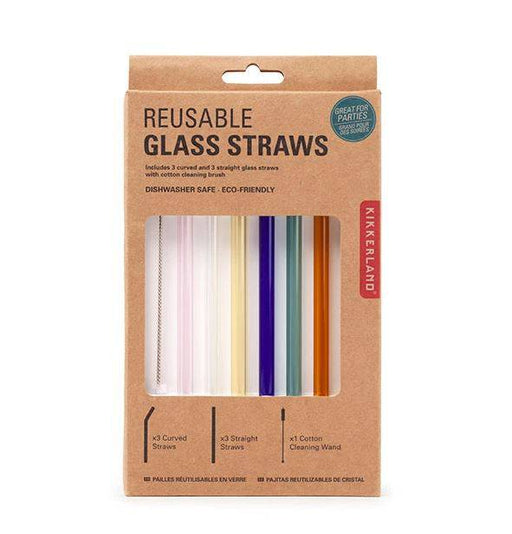 Kikkerland Reusable Glass Straws - Bear Country Kitchen