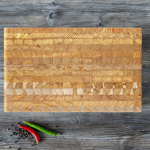 Larch Wood Small Cutting Board 17.75" x 11"x 1.5" - Bear Country Kitchen