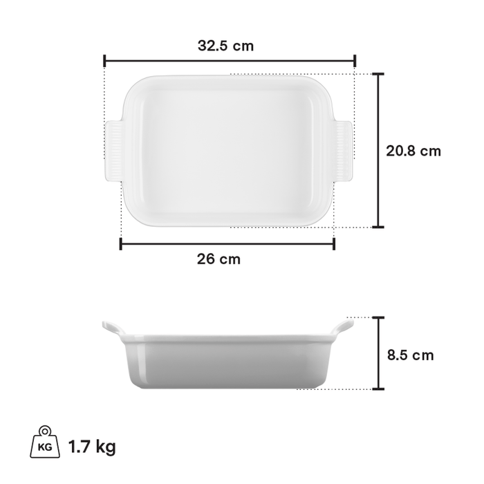 Le Creuset Rectangular Baking Dish 2.3L - Bear Country Kitchen