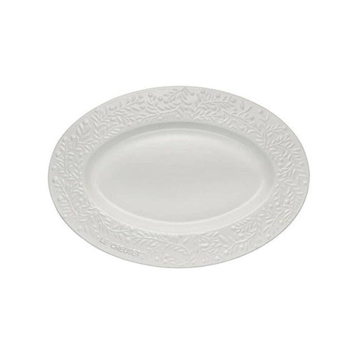 Le Creuset Heritage Oval Platter 45CM Olive Branch White - Bear Country Kitchen