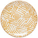 Danica Now Designs Appetizer Plate Ochre Lines - Bear Country Kitchen