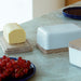 Collective Butter Dish with Ash Wood Lid - White - Bear Country Kitchen