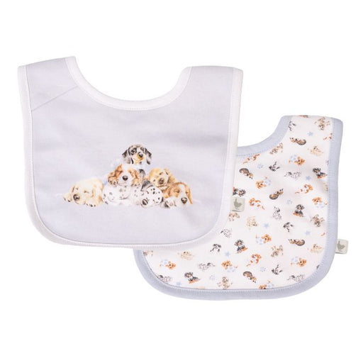 Wrendale Little Wren Bib Set Of 2 Little Paws - Bear Country Kitchen
