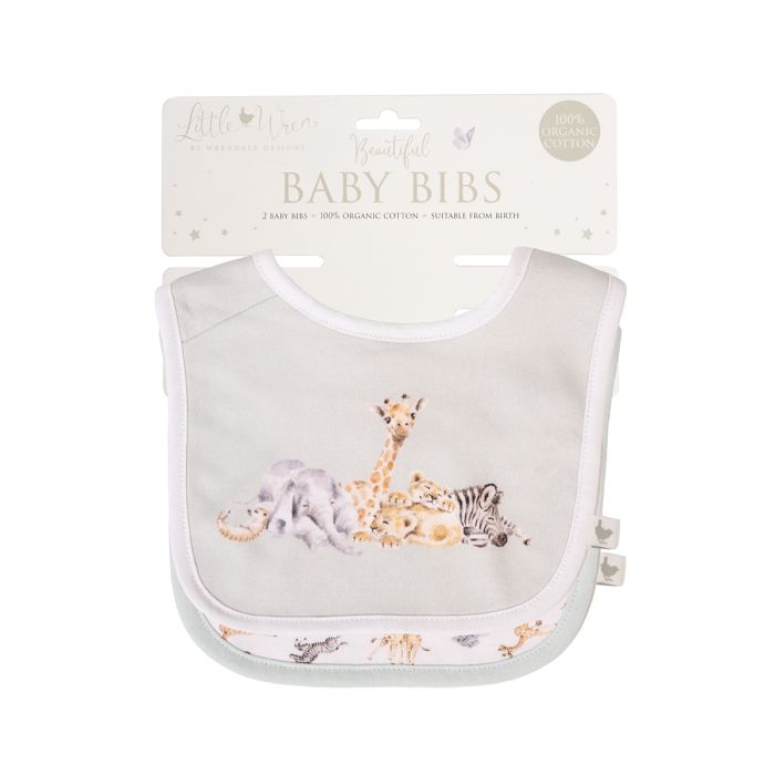 Wrendale Little Wren Bib Set Of 2 Little Savannah - Bear Country Kitchen