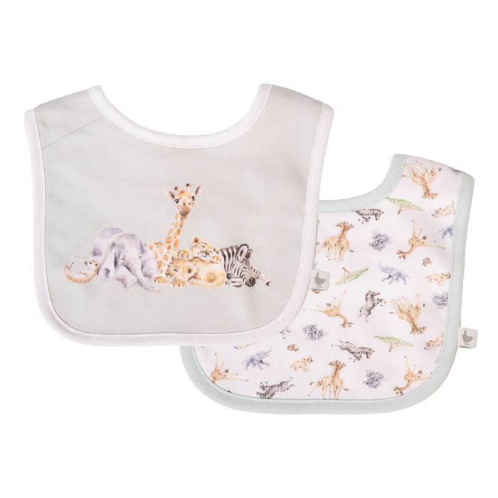 Wrendale Little Wren Bib Set Of 2 Little Savannah - Bear Country Kitchen