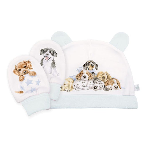 Wrendale Little Wren Hat & Mitten Set Little Paws - Bear Country Kitchen