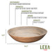 Lexa Bamboo Salad Bowl Black 14" - Bear Country Kitchen