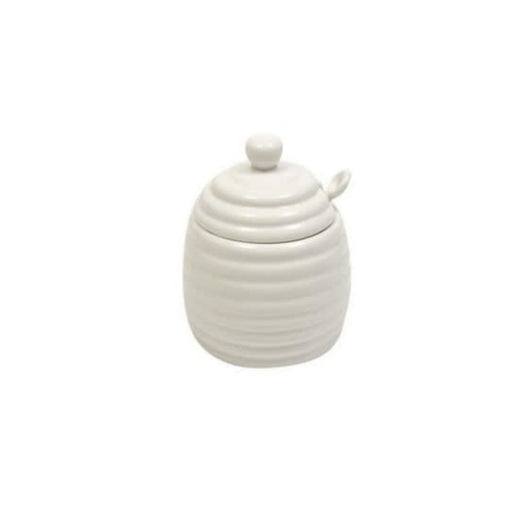 Maxwell Williams White Basics Honey Pot With Spoon - Bear Country Kitchen