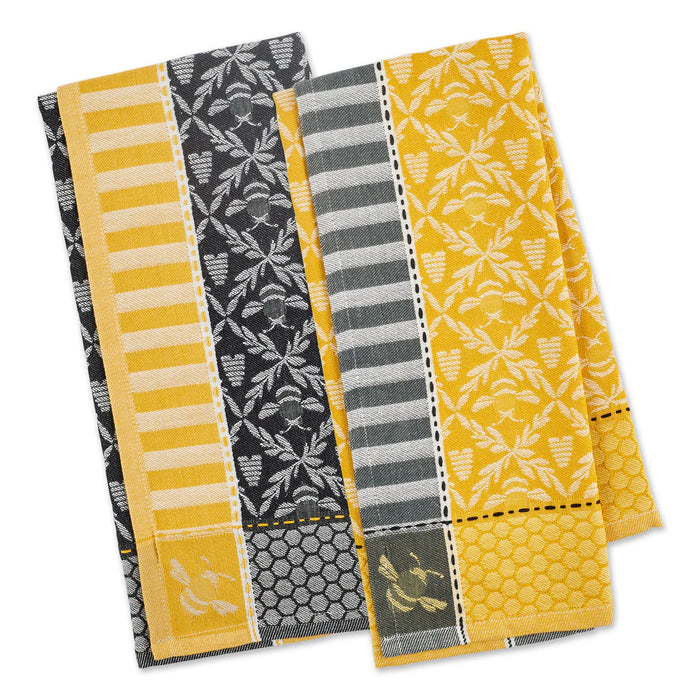 Design Imports Jacquard Tea Towel Bee Hive