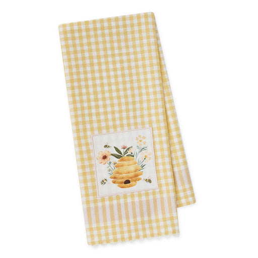 Design Imports Jacquard Tea Towel Bee Hive - Bear Country Kitchen