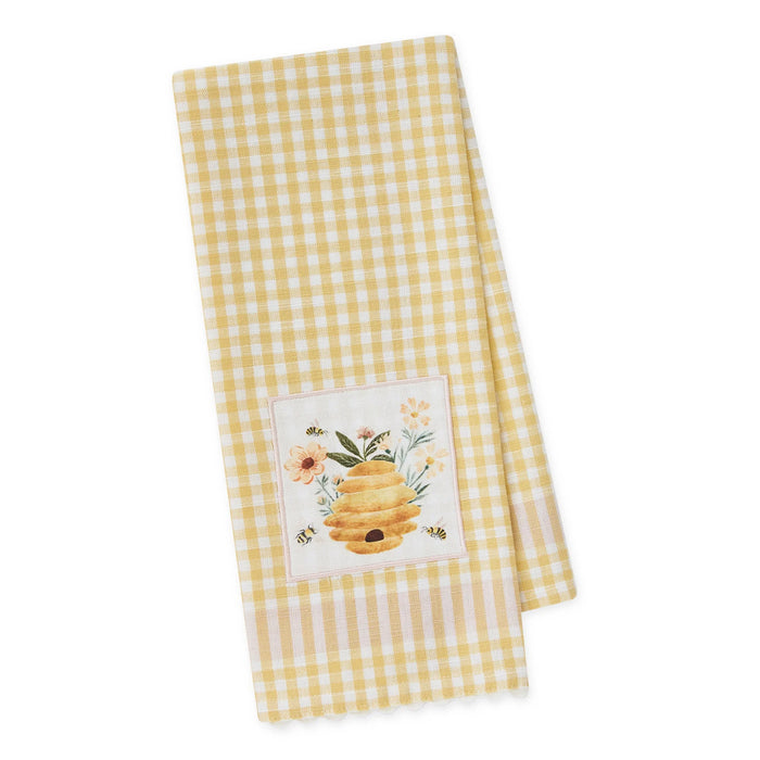 Design Imports Jacquard Tea Towel Bee Hive - Bear Country Kitchen