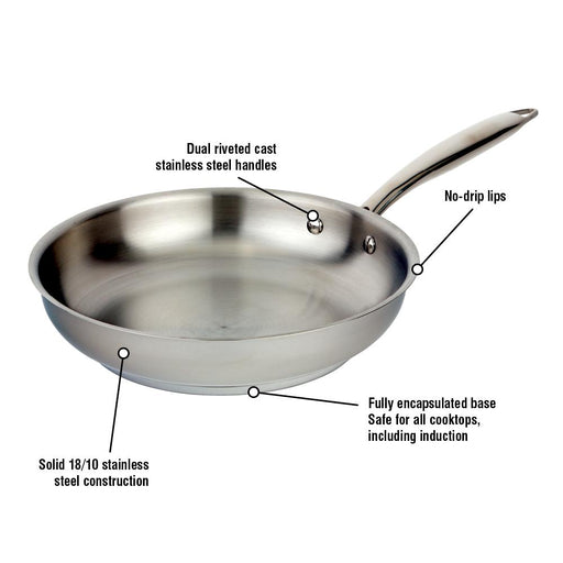 Meyer Accolade Stainless Steel  Fry Pan 24CM - Bear Country Kitchen