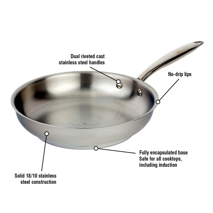 Meyer Accolade Stainless Steel  Fry Pan 24CM - Bear Country Kitchen