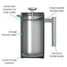 Minimal Stainless Steel Double Walled French Press 1.5L - Bear Country Kitchen