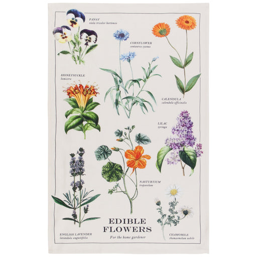 Danica Now Designs Dishtowel Edible Flowers - Bear Country Kitchen