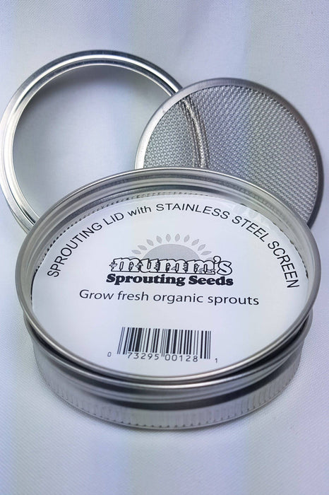 Mumm's Sprouting Lid With Stainless Steel Screen - Bear Country Kitchen