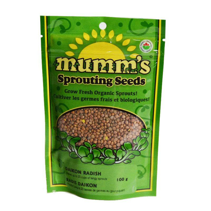 Mumm's Sprouting Seeds - Daikon Radish 100g - Bear Country Kitchen