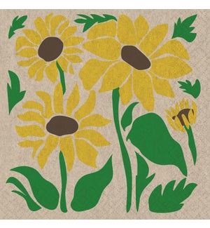 Paper Design Naturals Luncheon Napkin - Sunny Bloom - Bear Country Kitchen