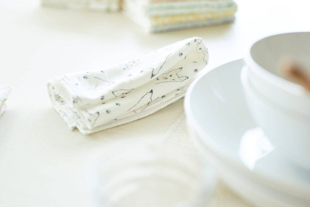 Nawrap Printed Tea Towel Cat - Bear Country Kitchen