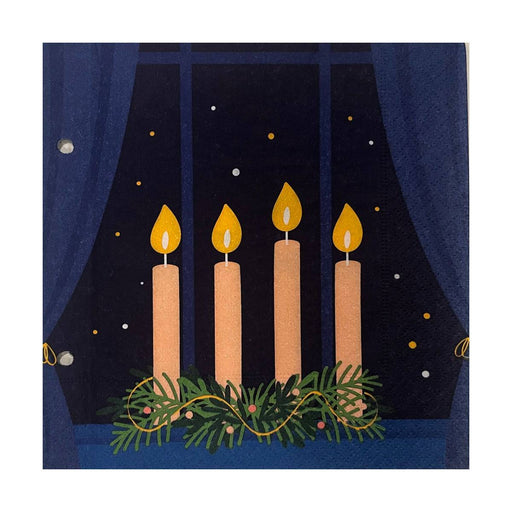 Paper Design Luncheon Napkin Advent Night - Bear Country Kitchen