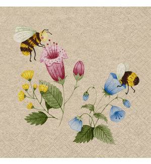 Paper Design Naturals Luncheon Napkin - Bee Flowerful - Bear Country Kitchen
