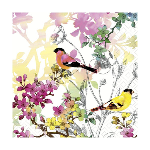 Twilight Luncheon Napkin Birds In Spring - Bear Country Kitchen