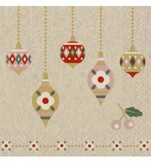 Paper Design Naturals Luncheon Napkin Scandi Baubles - Bear Country Kitchen