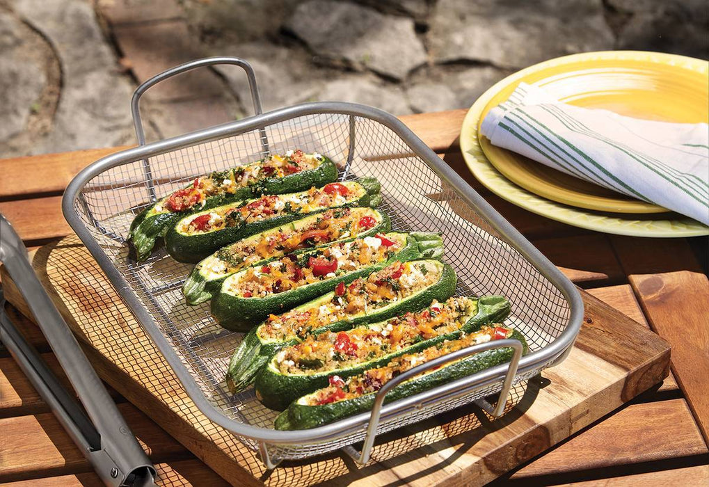 Outset Mesh Roasting Pan Stainless Steel - Bear Country Kitchen