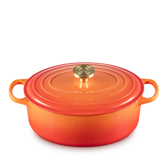 Le Creuset 4.7L Oval Dutch Oven Flamme Doree - Bear Country Kitchen