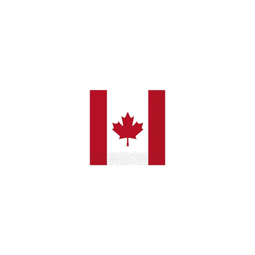 Twilight Luncheon Napkin Canada Flag - Bear Country Kitchen