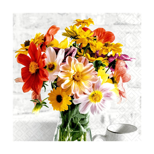 Twilight Luncheon Napkin Bunch of Flowers - Bear Country Kitchen