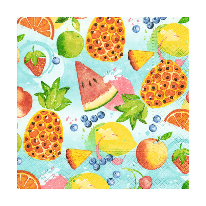 Twilight Luncheon Napkin Tropical Fruit - Bear Country Kitchen