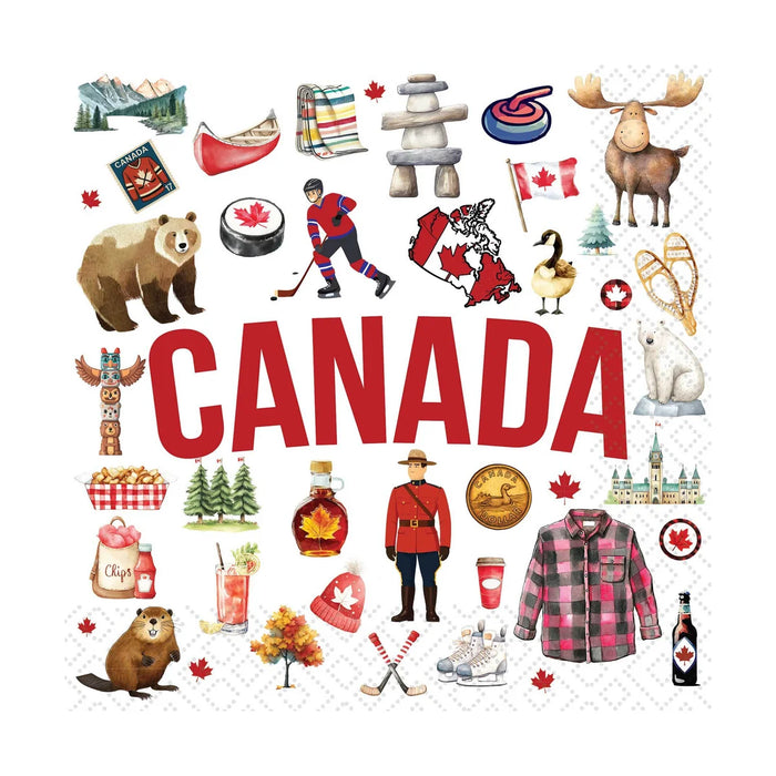 Twilight Luncheon Napkin Canadian Icons - Bear Country Kitchen