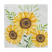 Twilight Cocktail Napkin Embroidery Sunflowers - Bear Country Kitchen