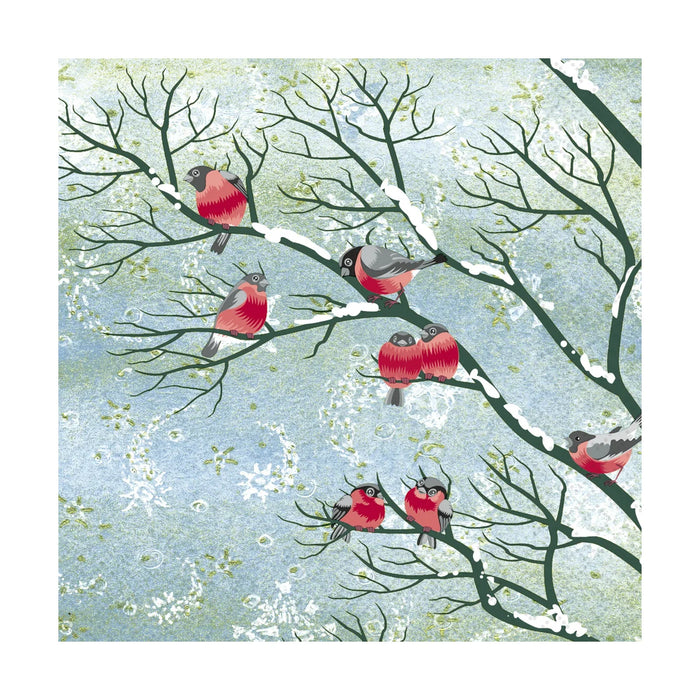 Twilight Cocktail Napkin Winter Birds - Bear Country Kitchen