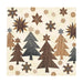 Twilight Luncheon Napkin Wooden Trees - Bear Country Kitchen