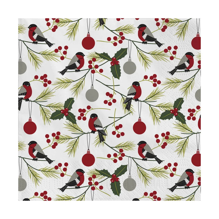 Twilight Luncheon Napkin Hollybranch Birds - Bear Country Kitchen