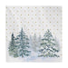 Twilight Luncheon Napkin Frosty Trees - Bear Country Kitchen