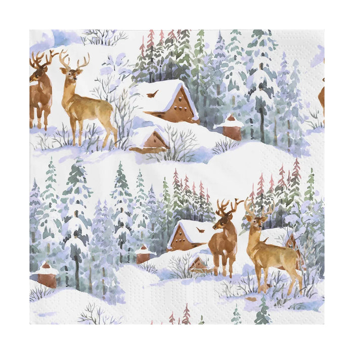 Twilight Luncheon Napkin Winterland - Bear Country Kitchen