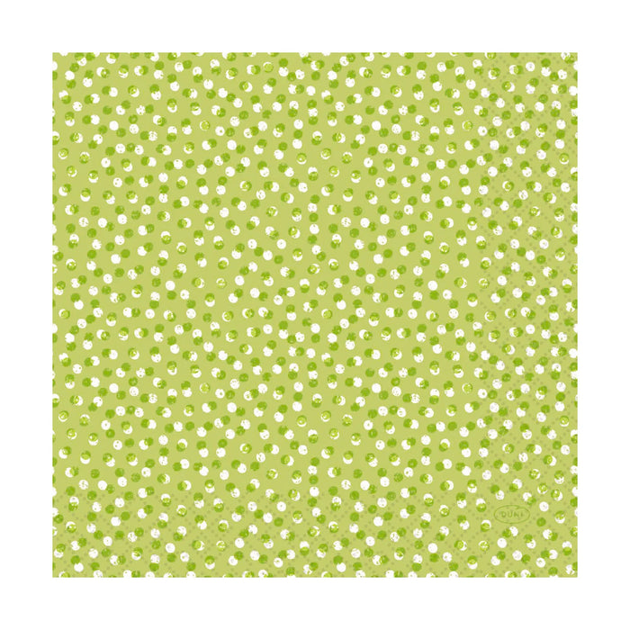 Duni Luncheon Napkin Playful Dots Kiwi - Bear Country Kitchen