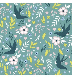 Paper Design Luncheon Napkin - Lovebirds - Bear Country Kitchen